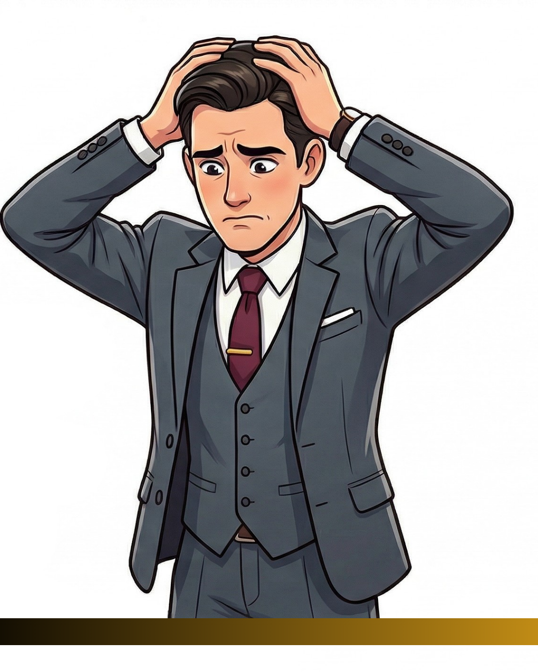 Business professional in stress